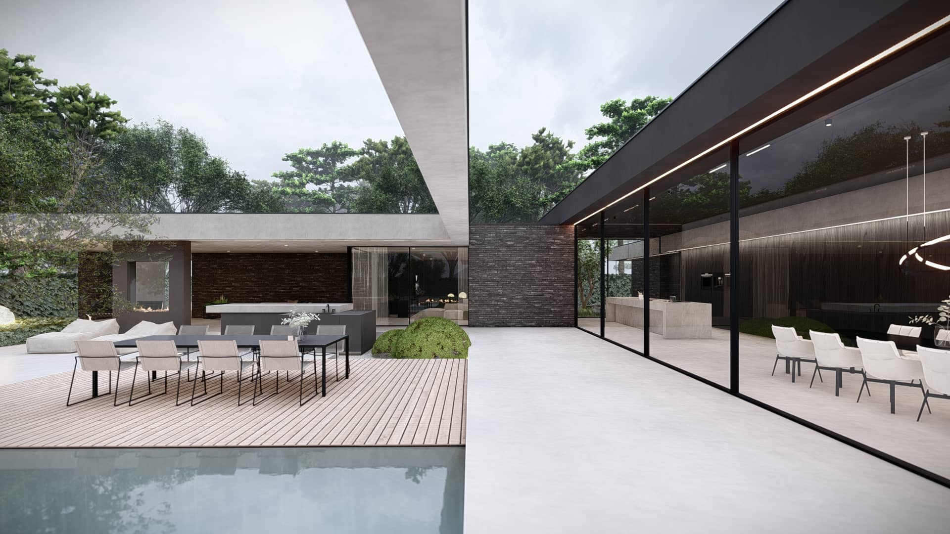 architect moderne villa balans